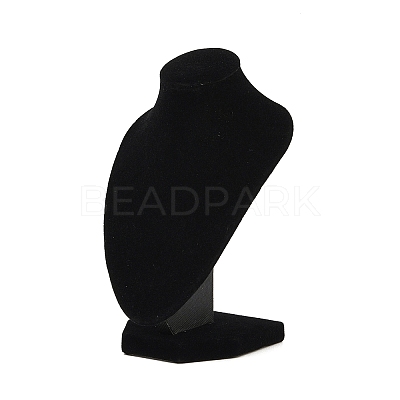 MDF Covered with Velveteen Bust Shaped Necklace Display Stands ODIS-S015-01A-1