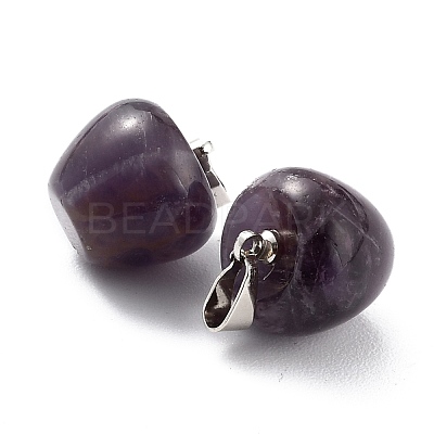 Natural Amethyst Pendants G-Z022-01S-1