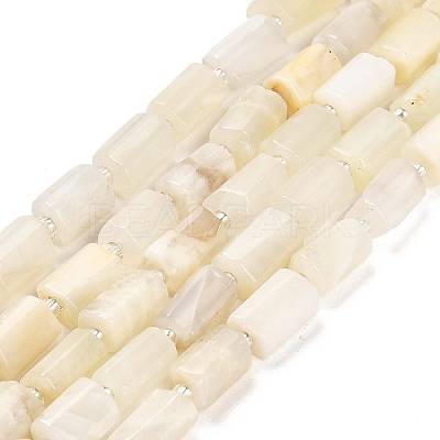 Natural White Moonstone Beads Strands G-G068-A36-01-1