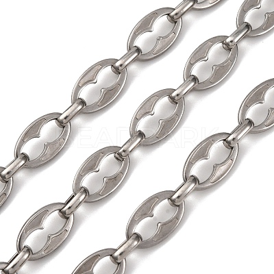 304 Stainless Steel Oval Link Chains CHS-S012-11P-1