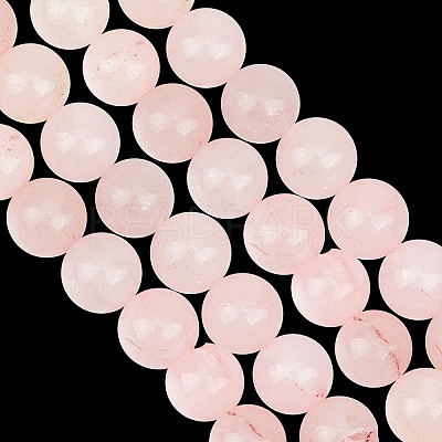 2 Strands Natural Rose Quartz Dyed Beads Strands G-GO0001-27B-1