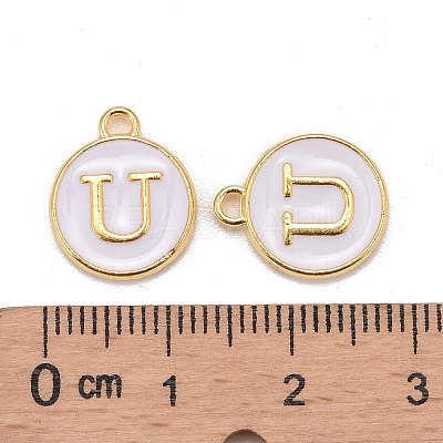 Golden Plated Alloy Charms LS-ENAM-S118-01U-1