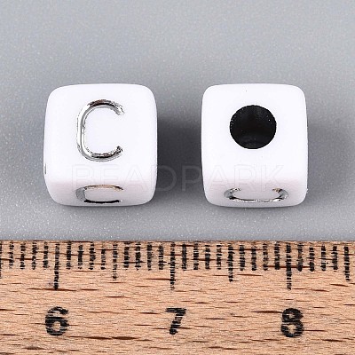 Opaque Acrylic Beads SACR-T035-03C-1