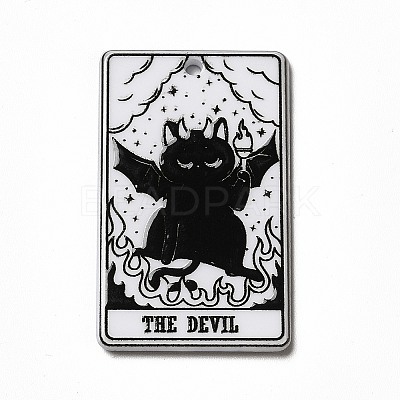 Tarot Theme Printed Acrylic Pendants MACR-G061-04-1