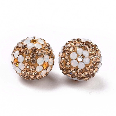 Polymer Clay Rhinestone Beads RB-L029-03-1