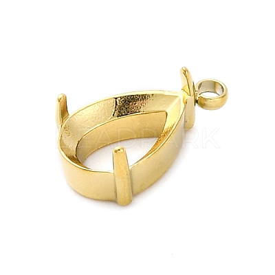 304 Stainless Steel Rhinestone Claw Settings STAS-U042-04B-G-1