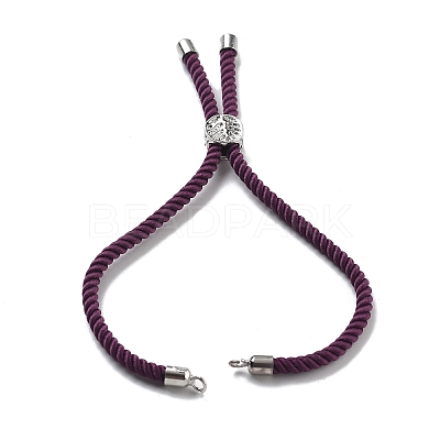 Twisted Nylon Cord Silder Bracelets DIY-B066-03P-26-1