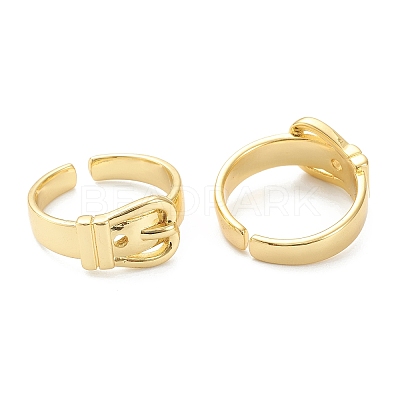 Brass Cuff Rings X-RJEW-A001-07G-1