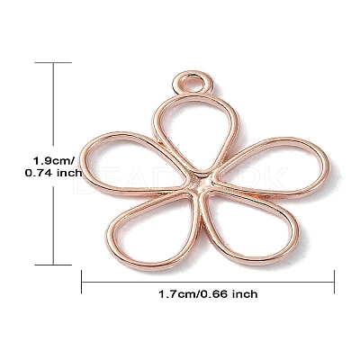 30Pcs 3 Colors Alloy Hollow Pendants FIND-YW0004-51-1