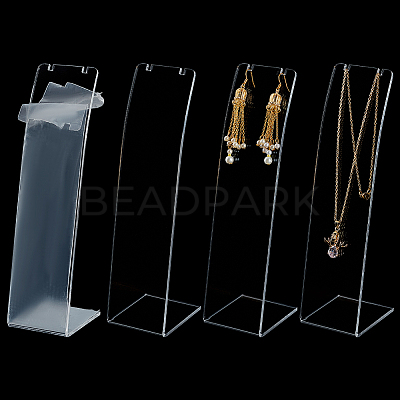 Acrylic Necklace Display Stands NDIS-WH0003-015A-1