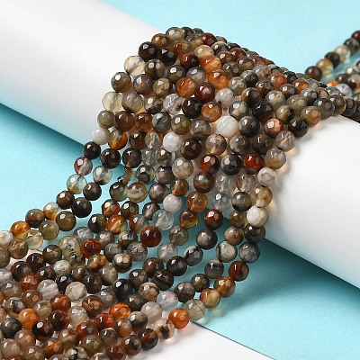 Natural Agate Beads Strands G-H302-A01-03-1