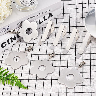 8 Pcs 2 Styles Stainless Steel Table Cover Tablecloth Weights HJEW-OC0001-02-1