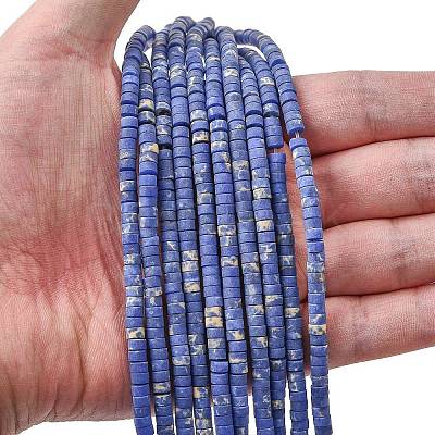 Dyed Synthetic Imperial Jasper Beads Strands G-Z089-A03-G-1