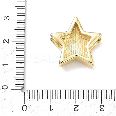 Star Brass Slide Charms LS-KK-P349-18A-G-1
