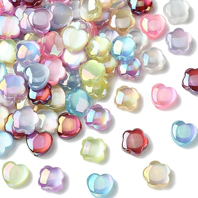 30Pcs 3 Styles UV Plating Resin Beads RESI-YW0005-80-1