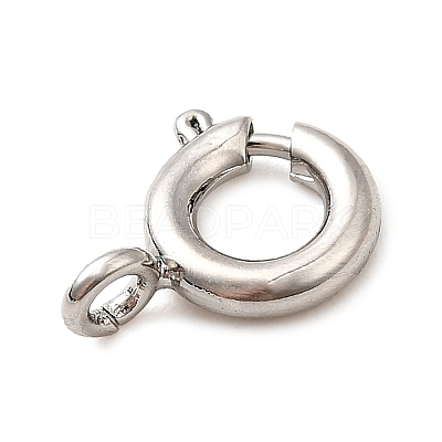 Brass Spring Ring Clasps KK-D407-20P-B-1