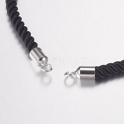 Nylon Twisted Cord Bracelet Making MAK-F019-04P-1