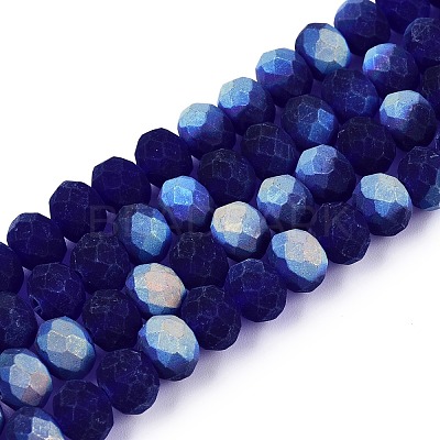 Transparent Glass Beads Strands EGLA-A044-T8mm-MB06-1