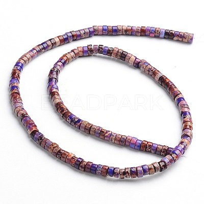 Dyed Natural Imperial Jasper Beads Strands G-M276-01-A-1