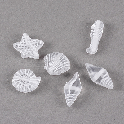Craft Style Transparent Acrylic Charms X-TACR-S131-07-1