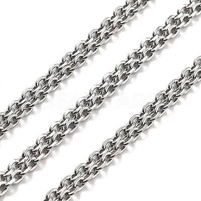 Non-Tarnish 304 Stainless Steel Cable Chain CHS-H026-07A-P-1