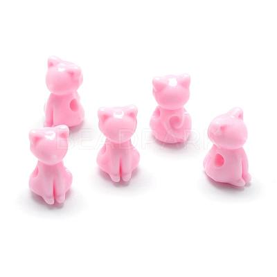 Opaque Acrylic Kitten Beads MACR-S830-02H-1