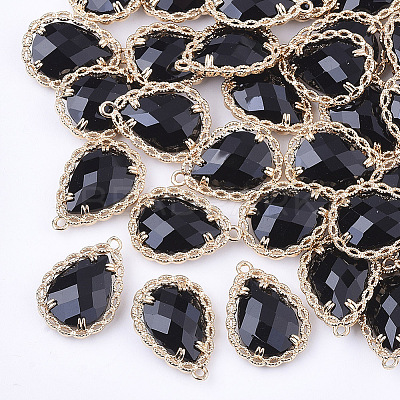 Transparent Glass Pendants GLAA-T007-08A-1