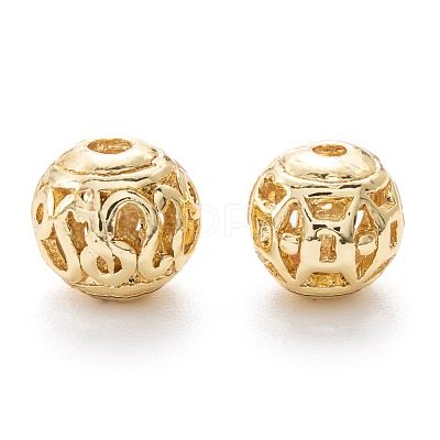 Alloy Hollow Beads PALLOY-P238-26G-RS-1