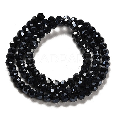 Electroplate Glass Bead Strands X-EGLA-R015-4mm-15-1