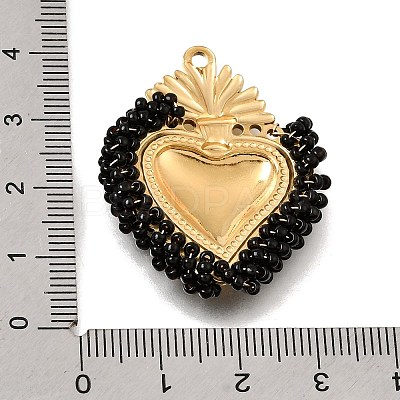 304 Stainless Steel Pendants STAS-E549-04G-13-1