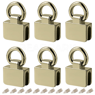 6Pcs Zinc Alloy Bag Buckles FIND-GF0006-89D-1