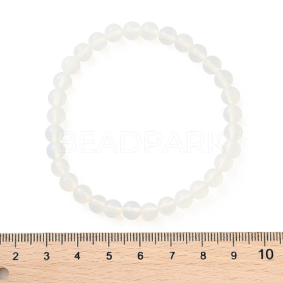 Opalite Beaded Stretch Bracelets BJEW-D446-B-07-1