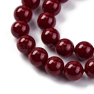 Baking Paint Glass Beads GLAA-Z010-01E-1