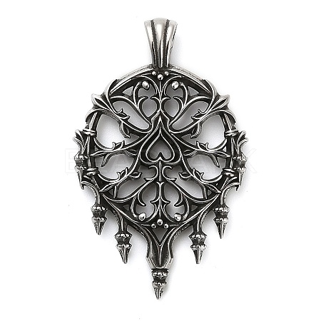 Halloween 316 Surgical Stainless Steel Pendants X-STAS-A123-01C-AS-1