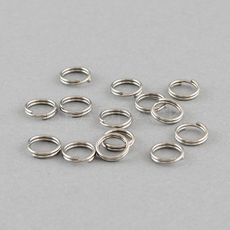 Tarnish Resistant 304 Stainless Steel Split Rings A-STAS-Q186-01-5mm-1
