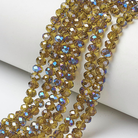 Electroplate Glass Beads Strands EGLA-A034-T4mm-I20-1