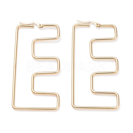 304 Stainless Steel Hoop Earrings EJEW-F251-A01-E-1