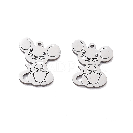 201 Stainless Steel Charms LS-STAS-V001-08-1