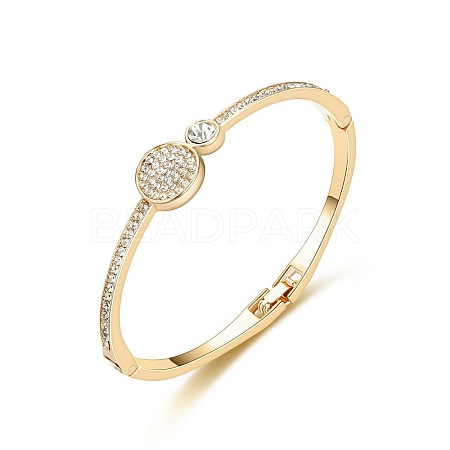 Alloy with Crystal Rhinestone Hinged Bangles for Women FS-WG3C203-03-1