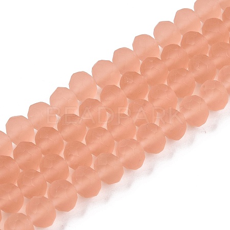 Transparent Glass Beads Strands EGLA-A044-T8mm-MD21-1