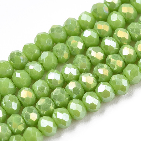 Electroplate Glass Beads Strands LS-EGLA-A034-P3mm-B24-1