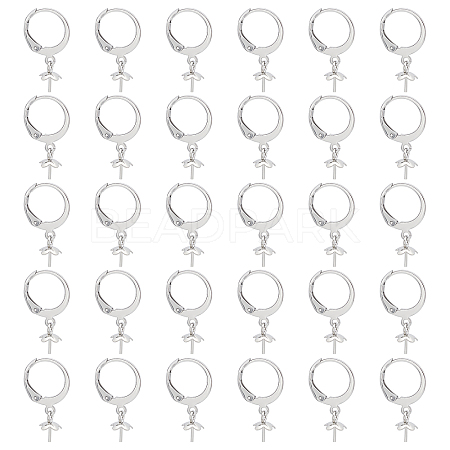 Unicraftale 30Pcs 314 Stainless Steel Leverback Earring Findings STAS-UN0037-62-1