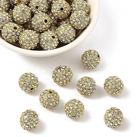 Alloy Rhinestone Beads RB-A034-12mm-A01G-1