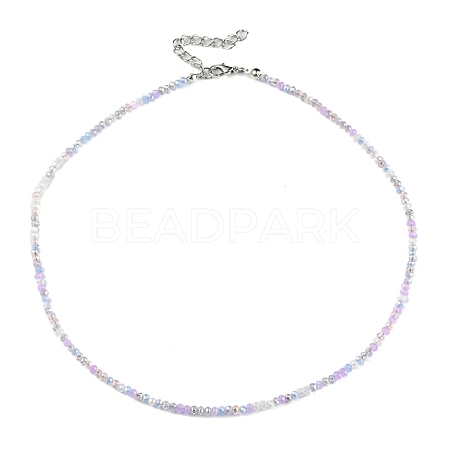 Bling Glass Beaded Necklace for Women NJEW-PH01492-04-1
