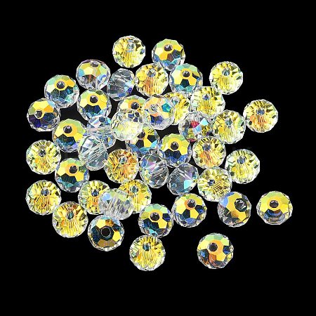 AB Color Plated Glass Beads EGLA-P059-03A-AB14-1