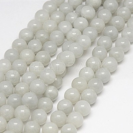 Natural Yellow Jade Beads Strands X-G-G598-12mm-YXS-03-1