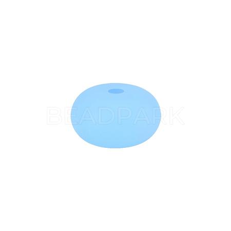 Rondelle Silicone Focal Beads SI-JX0040A-21-1