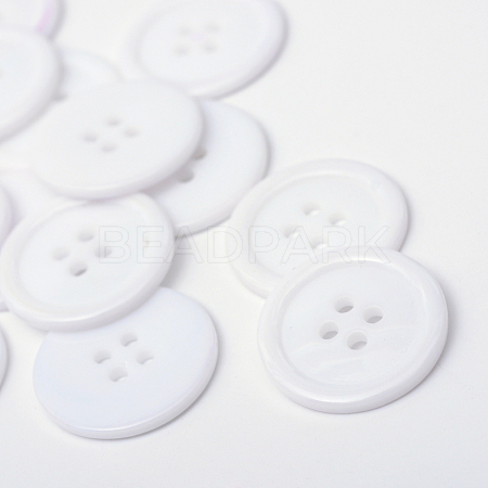 4-Hole Plastic Buttons X-BUTT-R034-052K-1