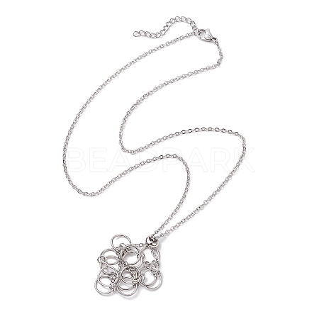 Non-Tarnish 304 Stainless Steel Cable Chain Necklaces NJEW-JN04712-02-1