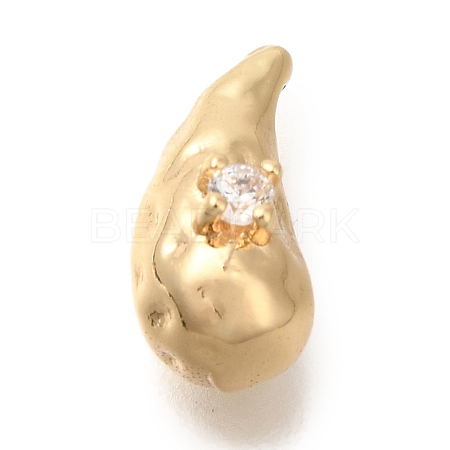 Brass Micro Pave Cubic Zirconia Pendants KK-Q001-09G-1